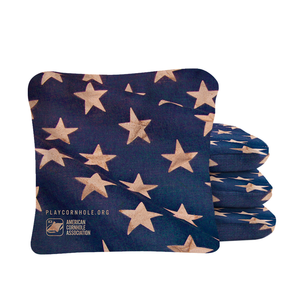 American Cornhole Association - Wholesale Cornhole - Cloth American Flag Synergy Pro Cornhole Bags0