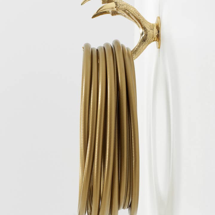 Garden Glory - Wholesale Outdoor Ornament/Decor - Claw Hose Holder Gold