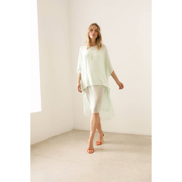 WEIT GESCHNITTENER KURZER KAFTAN - MS3C104-21 für den Großhandel von - by MORGANA Italy -