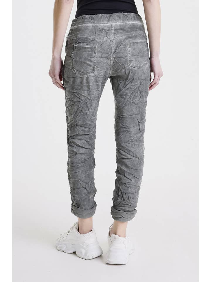 TINA Stephens Italy/Tees By Tina - Vente Pantalon – femme - Pantalon à bande tuxedo en suédine Kendyl (PL136U)15