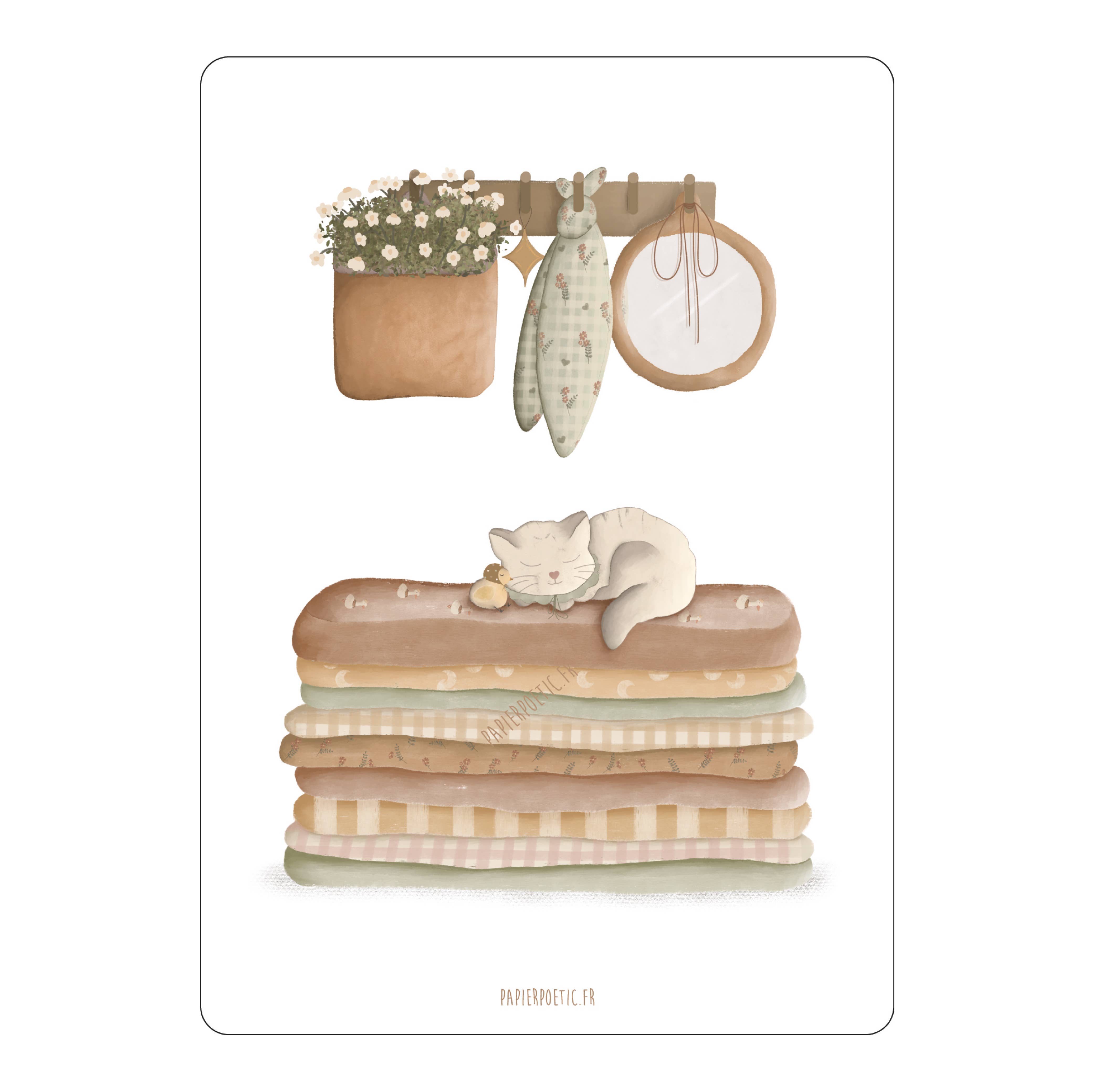 Papier Poetic - Wholesale Everyday Greeting Card - Card/Card “Nap on the mattresses”0