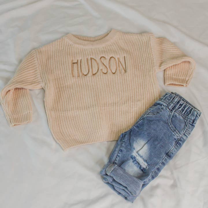 Rebellious Rose – Engroshandel Sweater - Børn – Engros broderede strikkede trøjer2