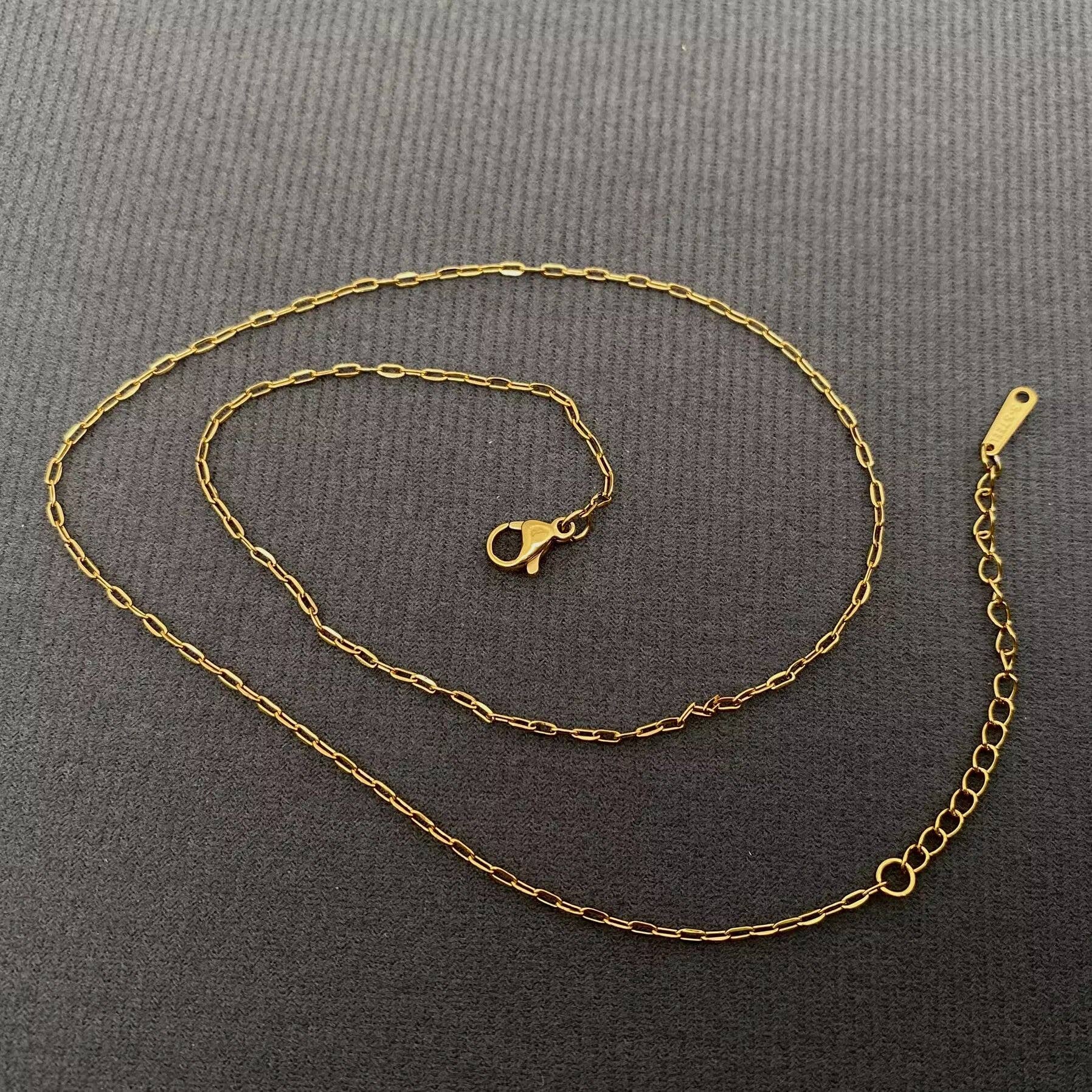 Mio Queena - Wholesale Extender Chain - DIY Accessories for Necklaces 18K Golden S.Steel Chain - FGS13