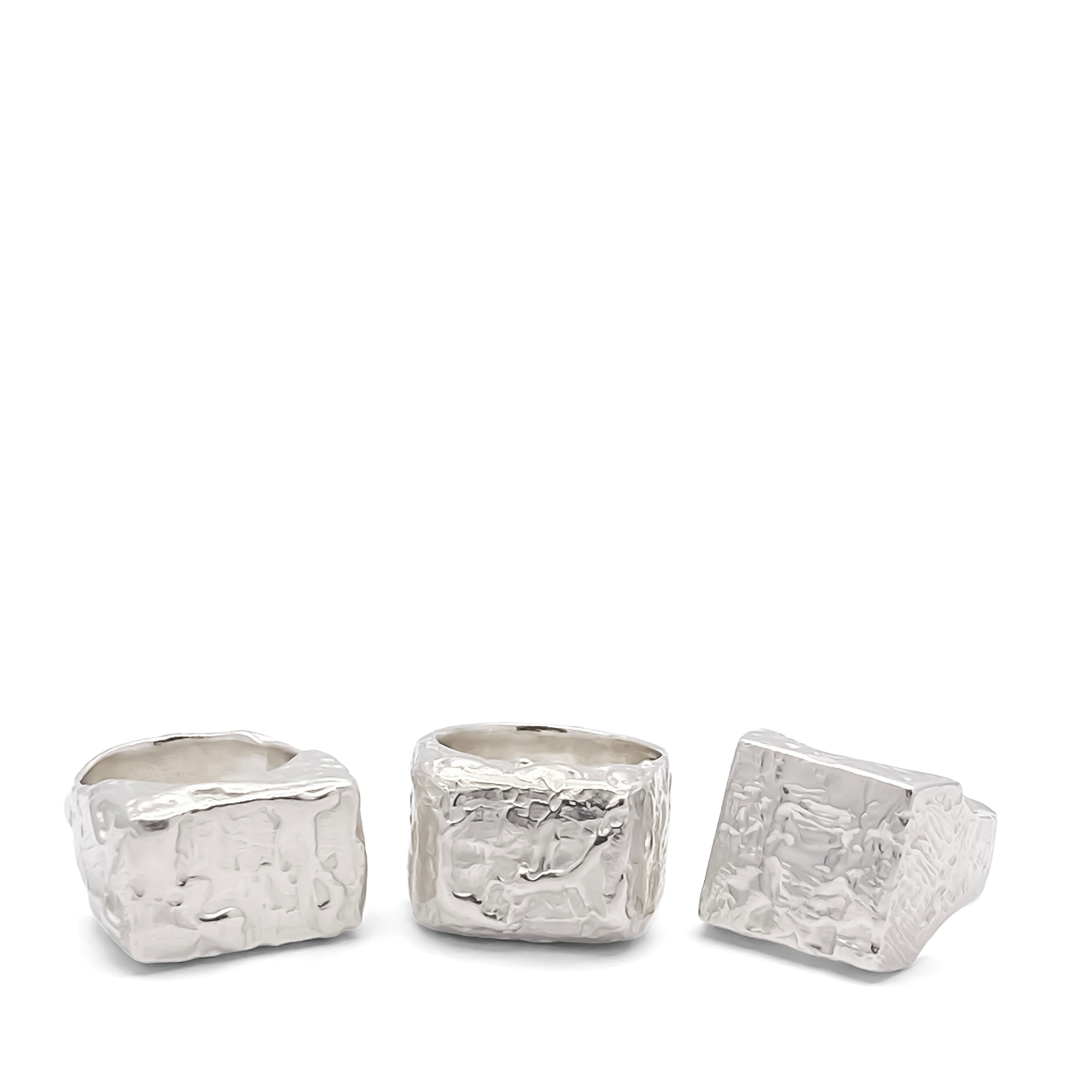 MOCA Jewellery - Wholesale Signet Ring - Textured Signet Ring15