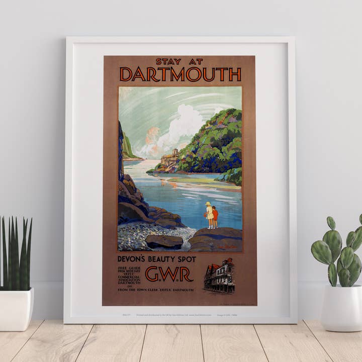 Stay At Dartmouth - Devon's Beauty Spot - Stampa artistica di alta qualità per la vendita all'ingrosso da parte di Star Editions