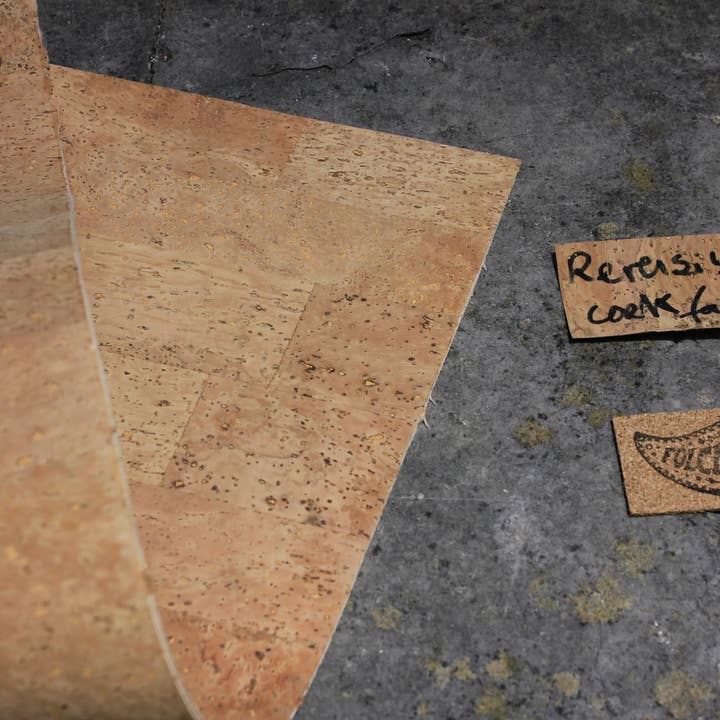 Folclore Crafts - Wholesale Craft Supplies - Cork fabric with textured natural pattern2