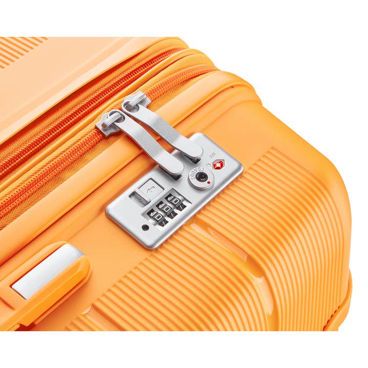 Orange Luggage Sets 4 Piece PP Lightweight Expandable Suitcase for wholesale on Faire9