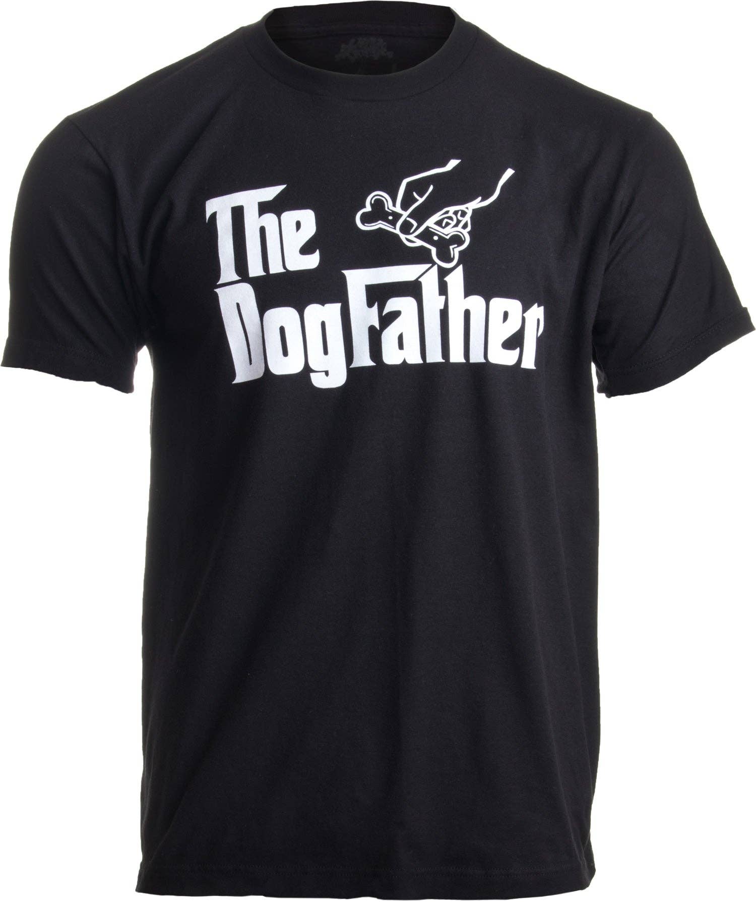 Black The Dogfather Funny Dog Dad Owner Humor T-Shirt for wholesale on Faire3