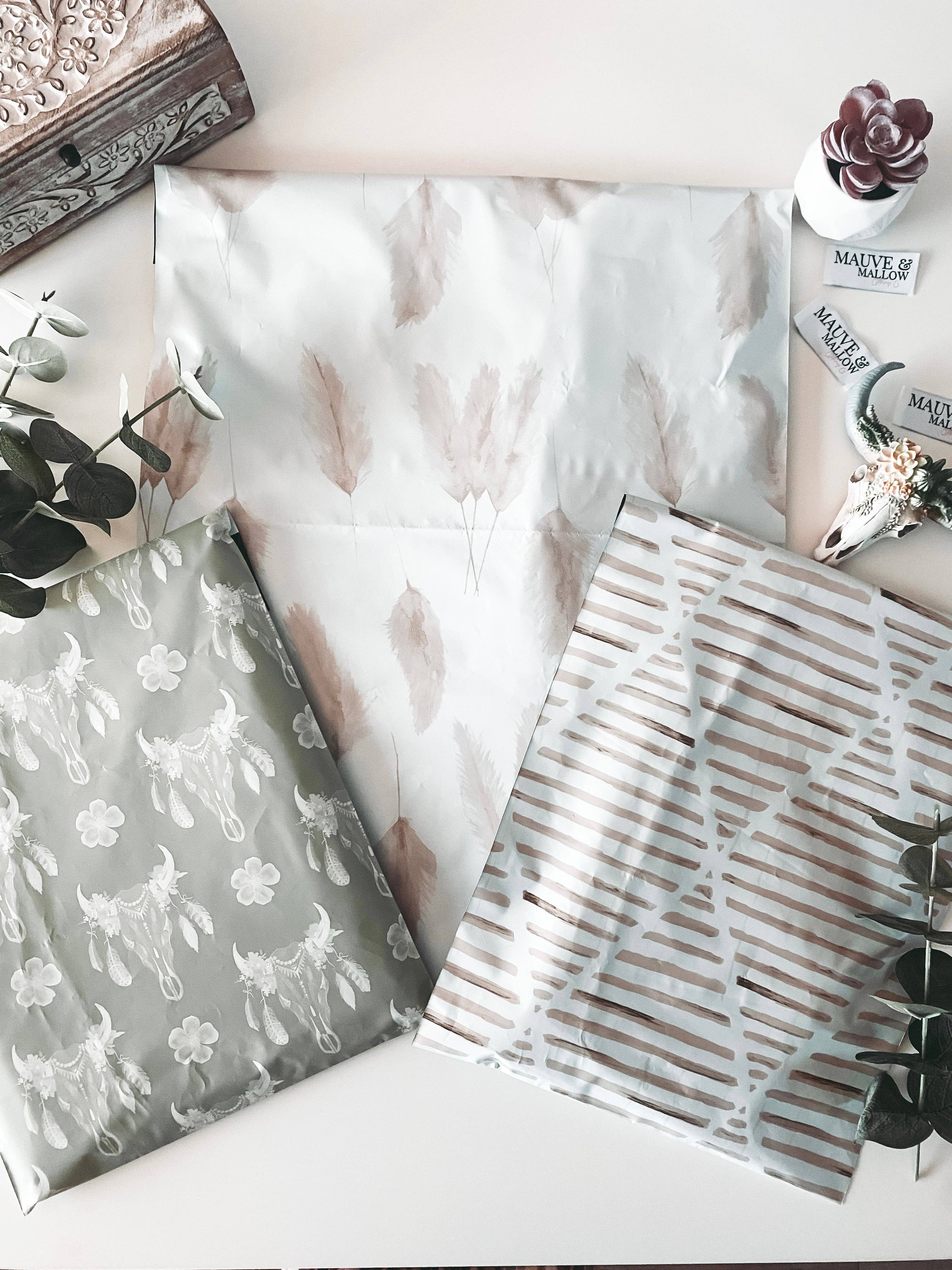 Mauve and Mallow Clothing Co - Wholesale Envelopes - Neutral Earth Toned Bohemian Poly Mailers4