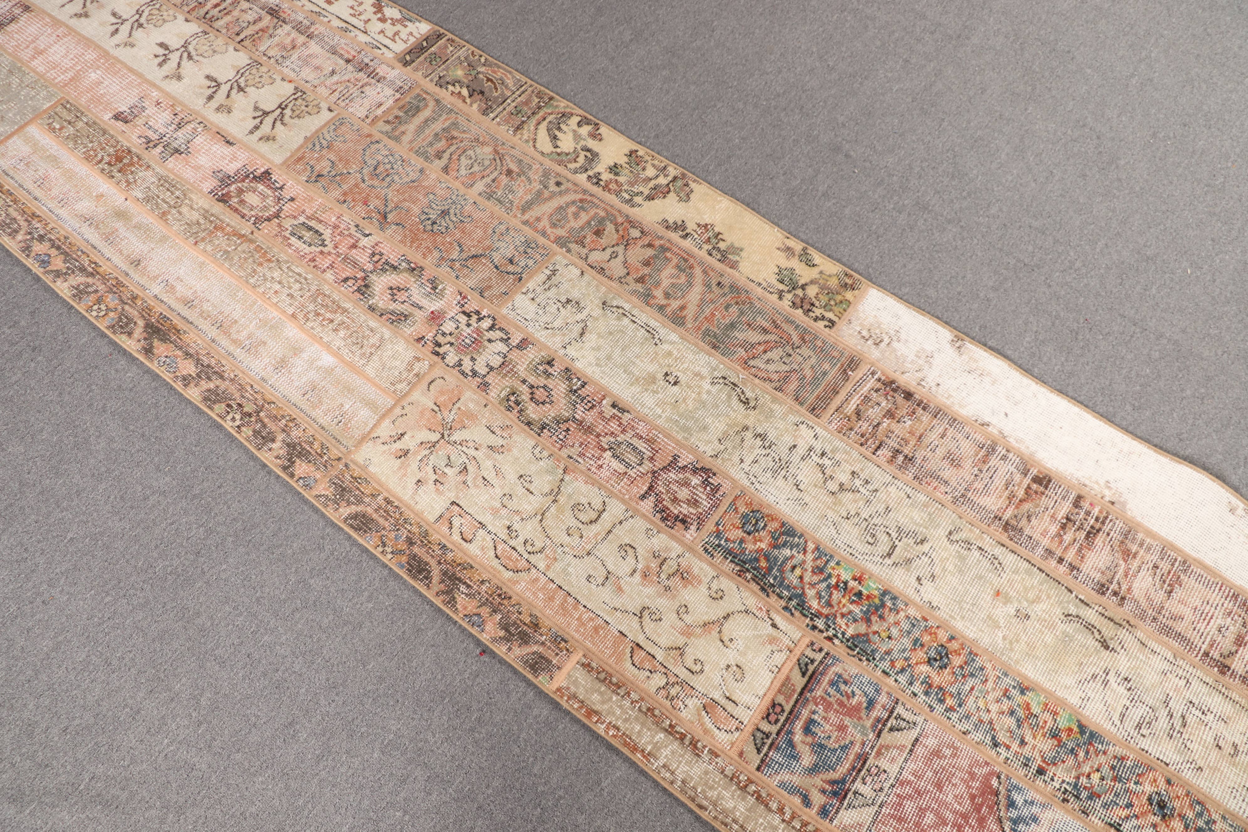 The Loom Wholesale - Wholesale Rug Pad - Turkish Vintage Rug, Small 2.8x8.9 ft (84x272 cm) Rug, Brown Floral Rug1