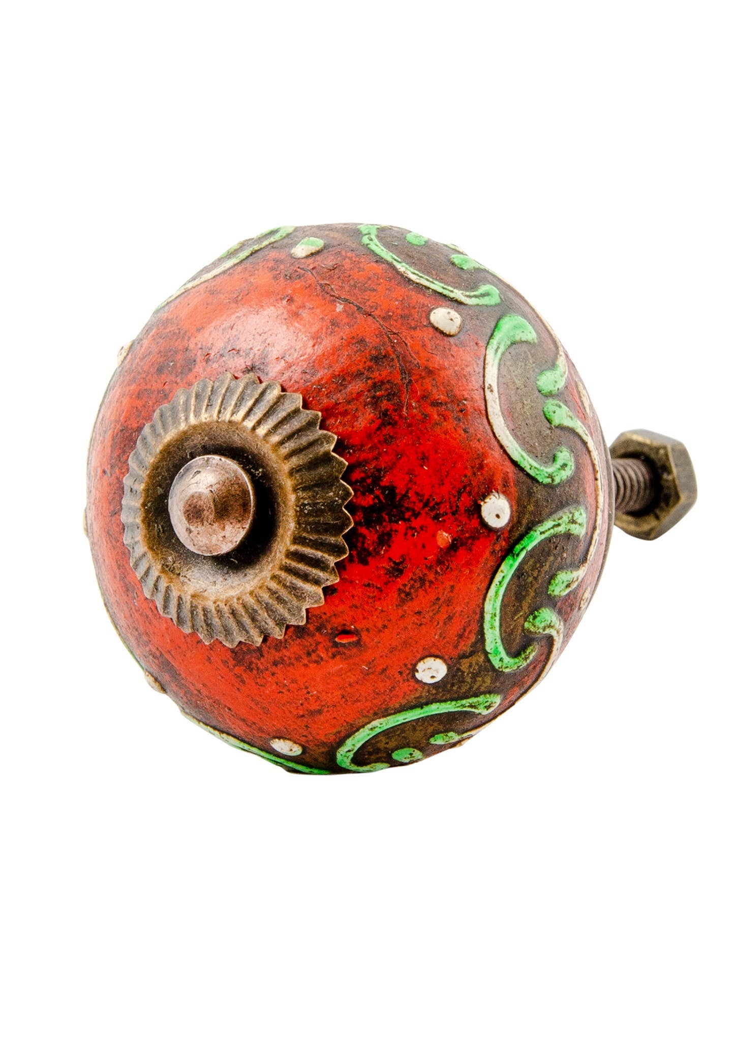 Namaste - Wholesale Knob/Pull - Ceramic Hand Painted Antique Finish Door Knob0