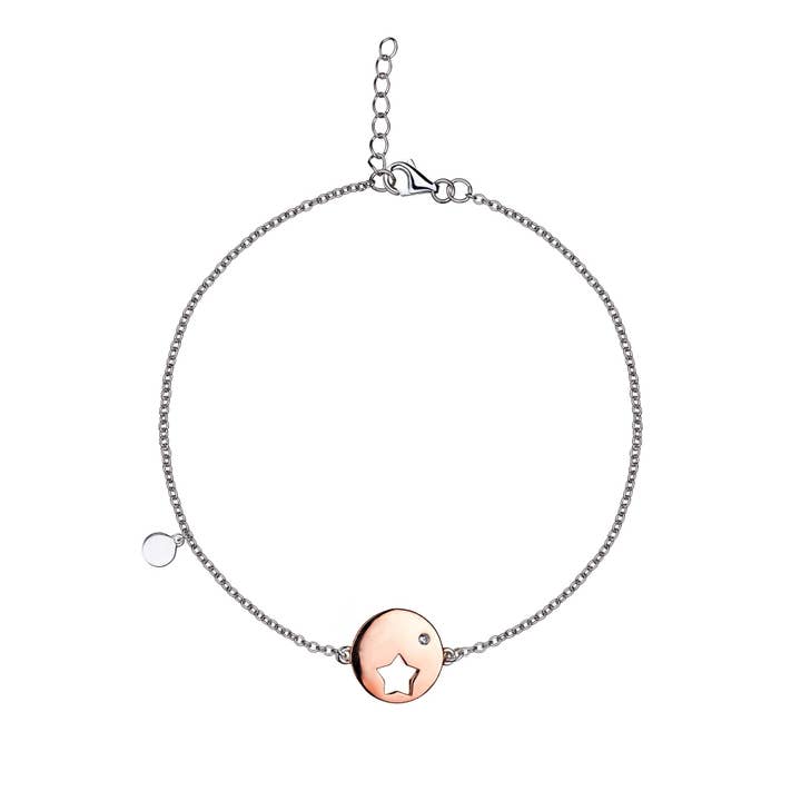 Eudora - Star Disc Charm - Bracelet for wholesale by Lu Bella