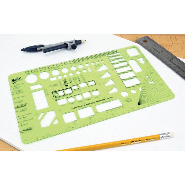 Maped Helix USA - Wholesale Sketchbook/Sketchpad - Architect & Builders Plastic Drawing Template