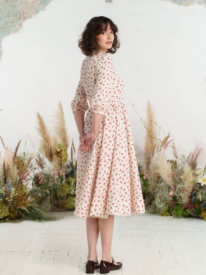 Mon Cheri Ophelia Dress, 3/4 Sleeve for wholesale on Faire7