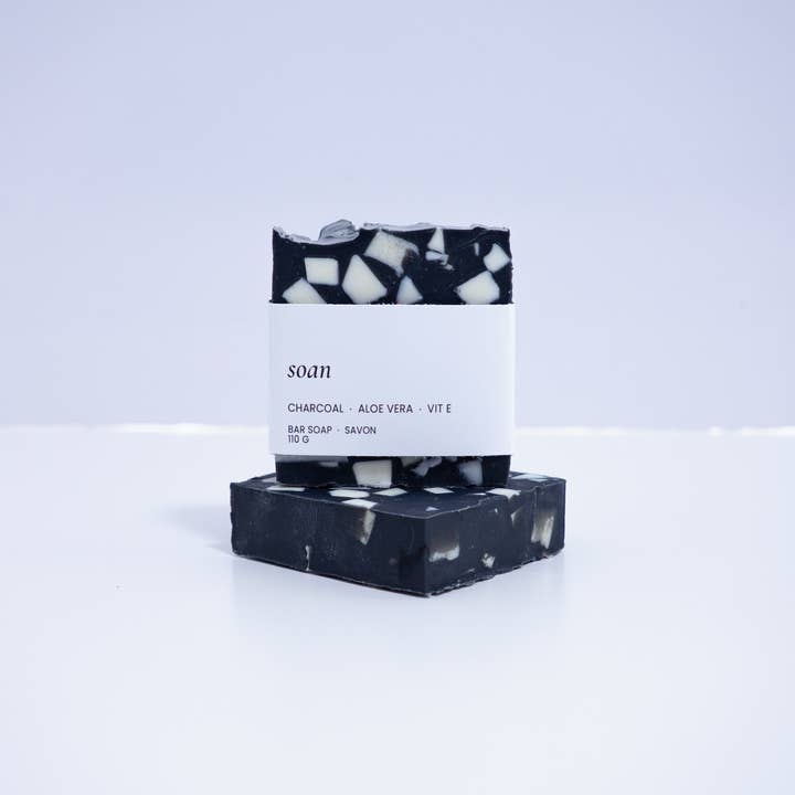 soan - Vente Pains de savon - Savon en Barre – Charbon & Aloe Vera, Arbre à Thé & Eucalyptus3
