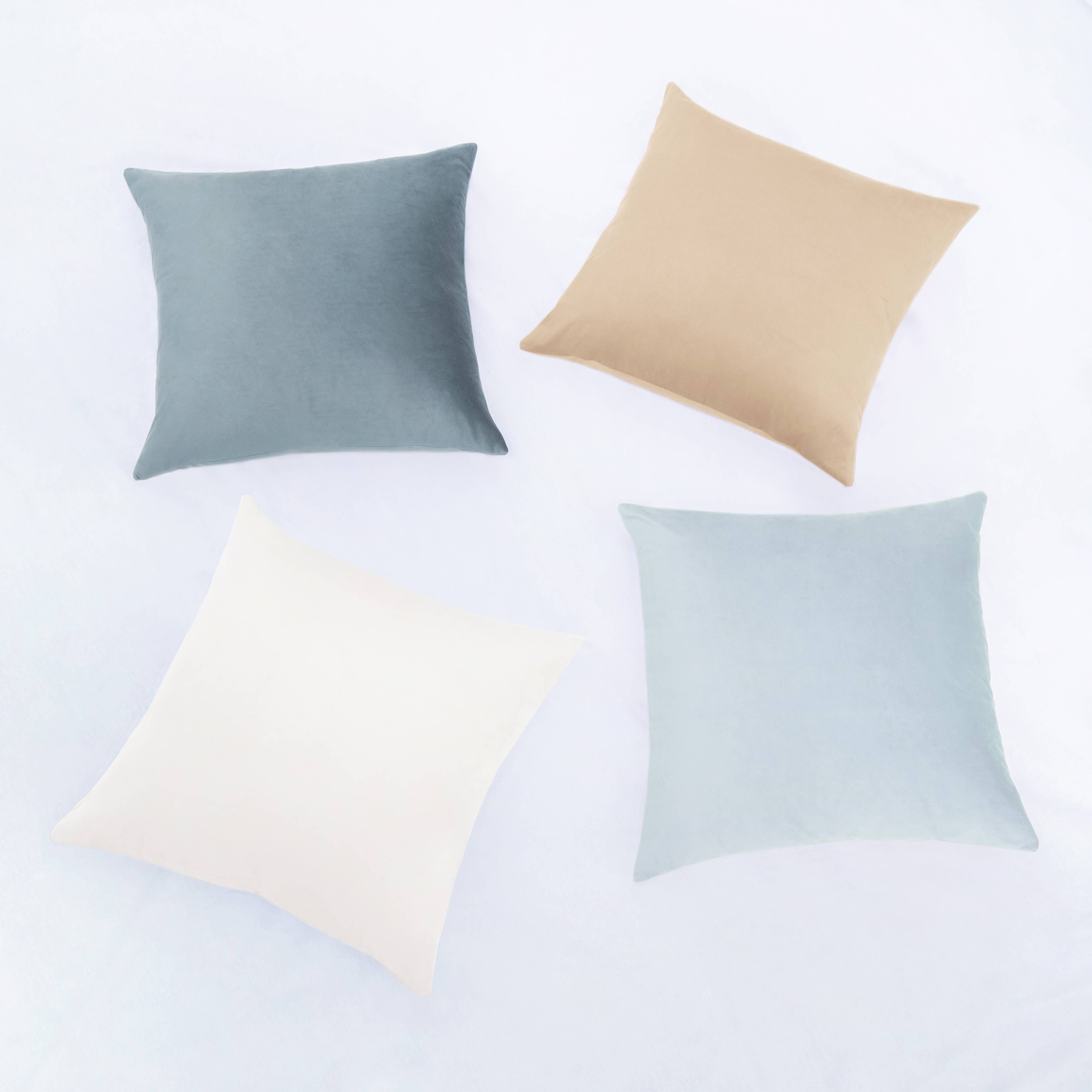Monday Moose - Wholesale Throw/Decorative Pillow - Samara Pillow Covers (4-Pack) - Beige/Light Blue9
