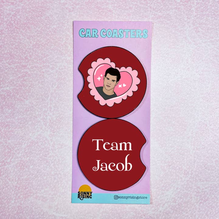 Sonny Rising - Wholesale Car Coaster - Unisex - 2 Car Coasters, Team Jacob