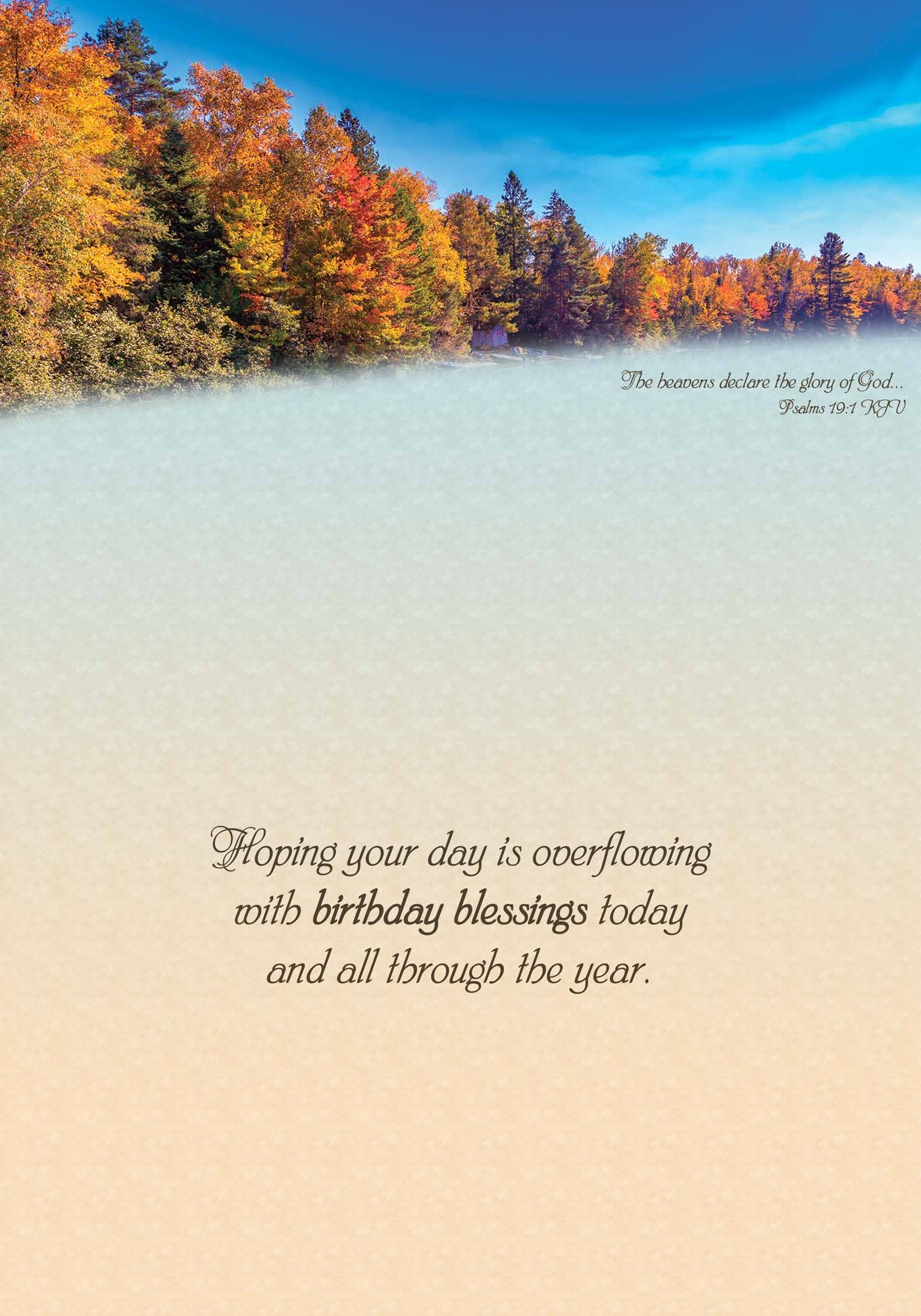 Crown Point Graphics - Wholesale Birthday Card - Autumn Reflections | Birthday Greeting Card1