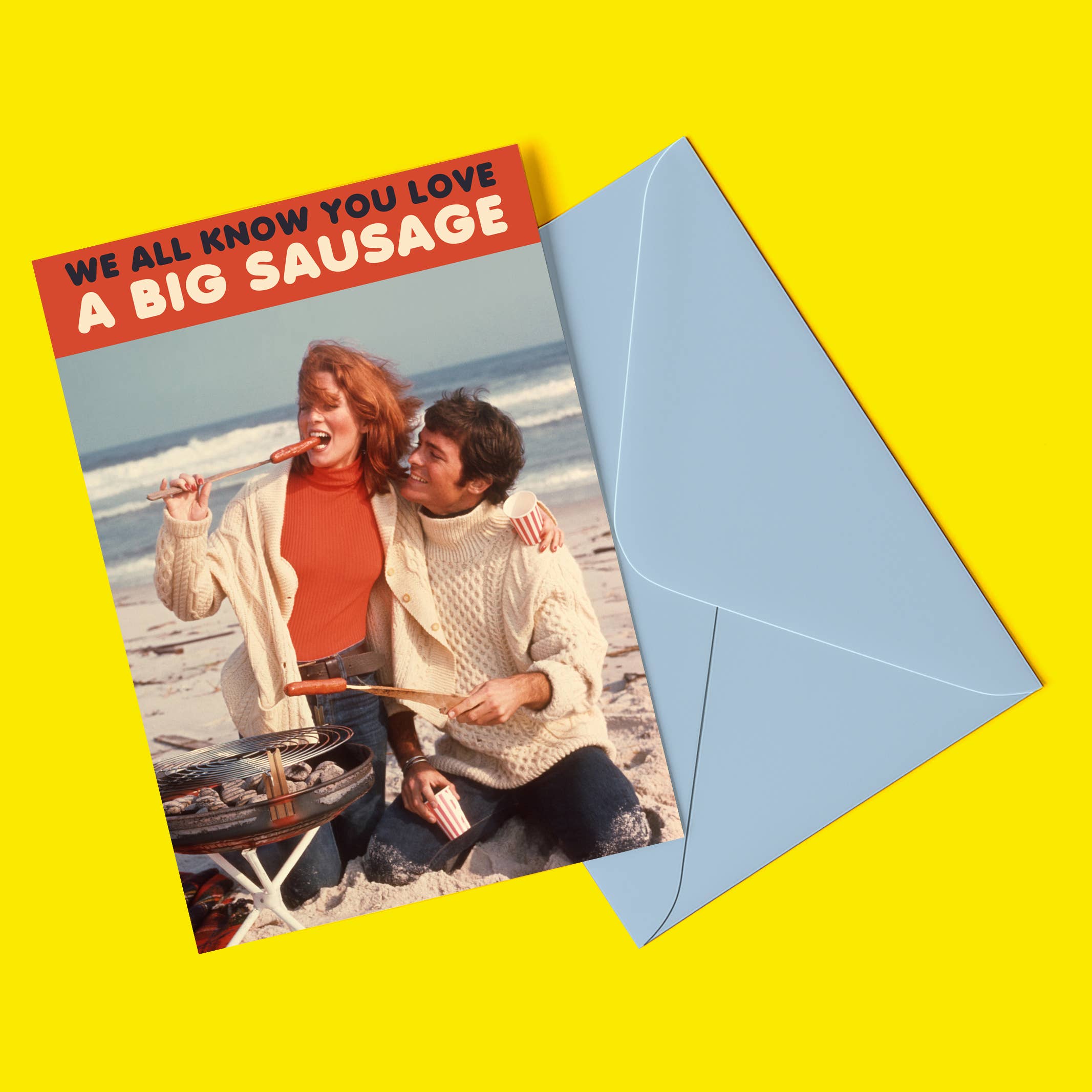 Central 23 Cards – wholesale Birthday card – YOU LOVE A BIG SAUSAGE Funny Birthday Card for Him, Her1