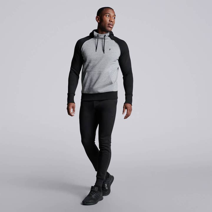 Felpa Uomo Everyday - Grigio/Nero per la vendita all'ingrosso da parte di HPE Activewear