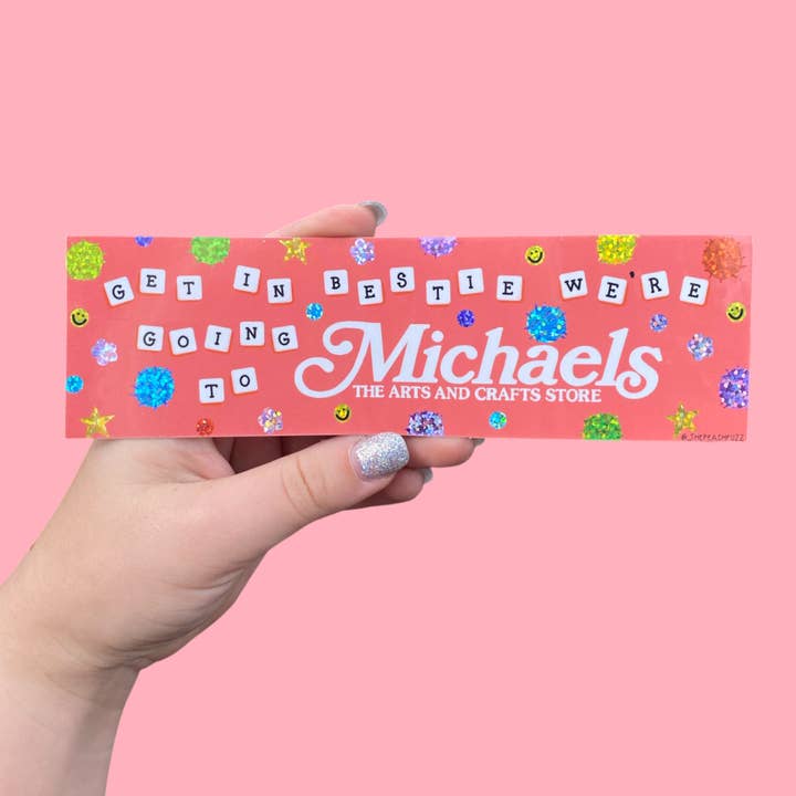 The Peach Fuzz - Wholesale Sticker - Michaels Run Bestie Bumper Sticker
