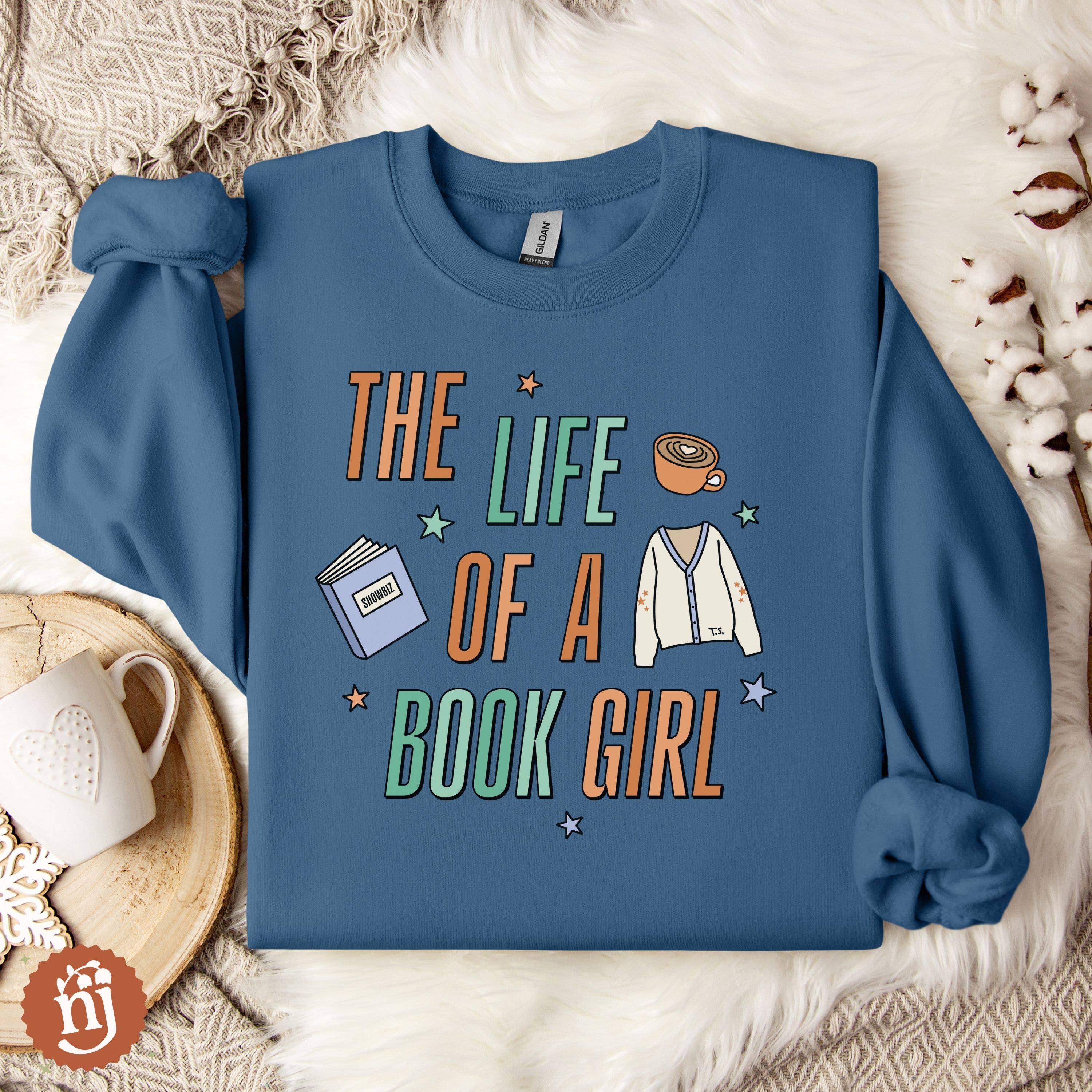Nearly June Design Co - Wholesale Sweatshirt - Unisex - Taylor The Life of a Book Girl Sweatshirt6