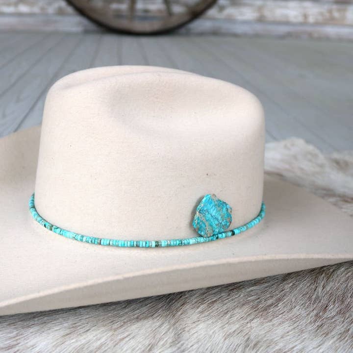 Blue Stone Hat Pin for wholesale by Willow Lane Hat Co.