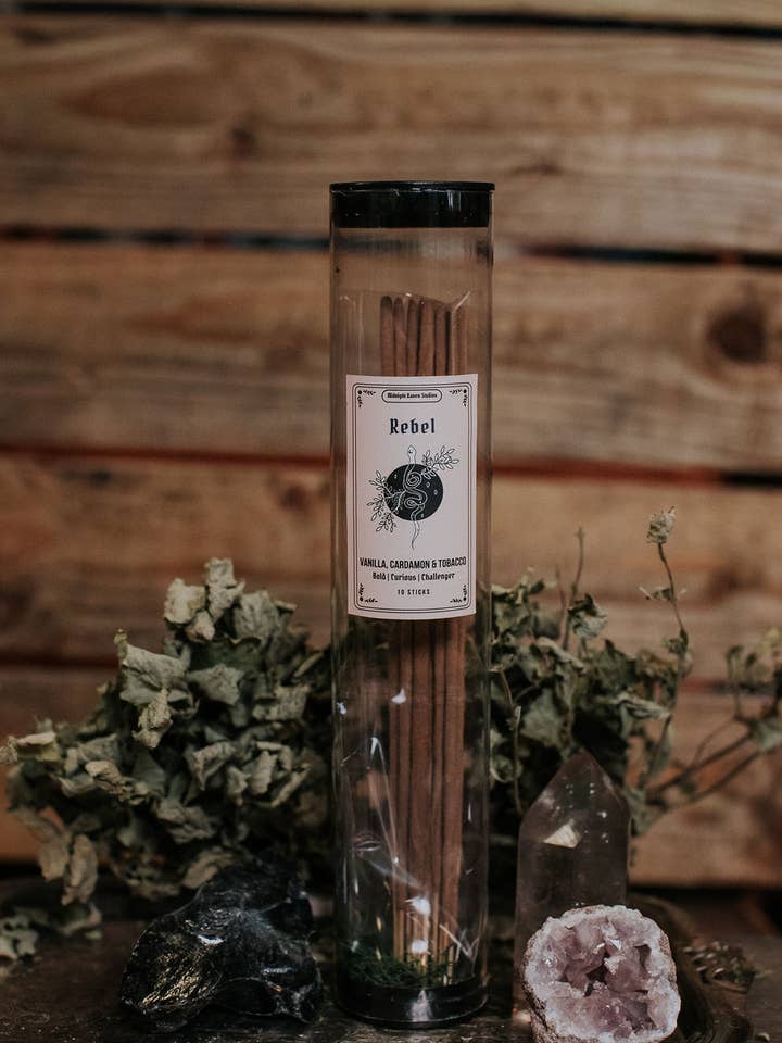 Rebel Hand Rolled Incense - Tobacco Vanilla - Incense Stick for wholesale by Midnight Raven Studios