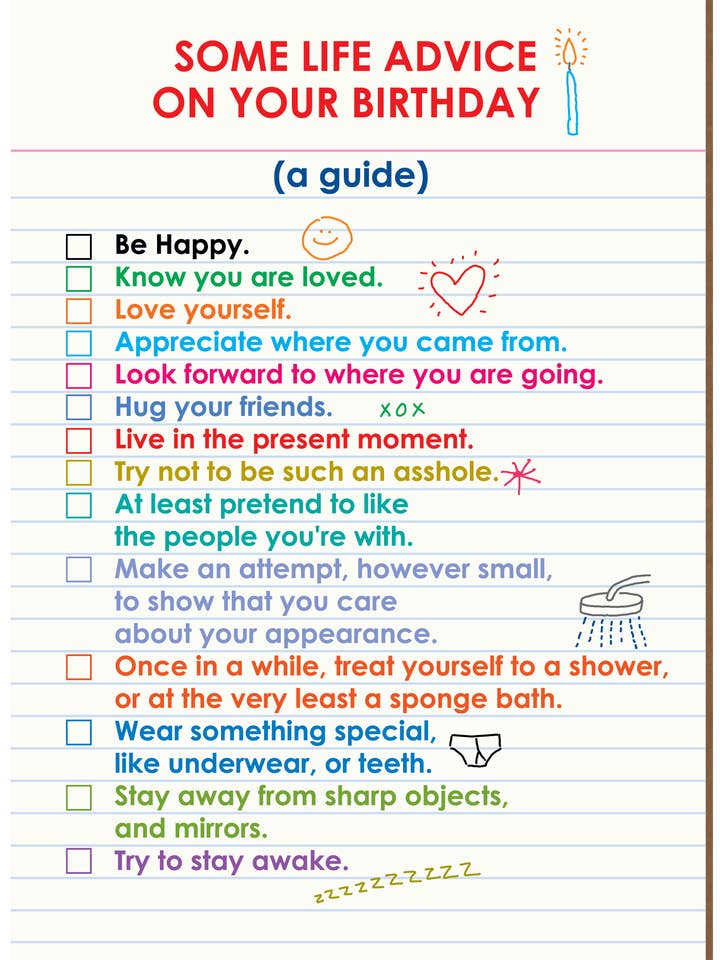 705 Conselhos de aniversário (cartão de aniversário) por atacado de Clayboys Cards