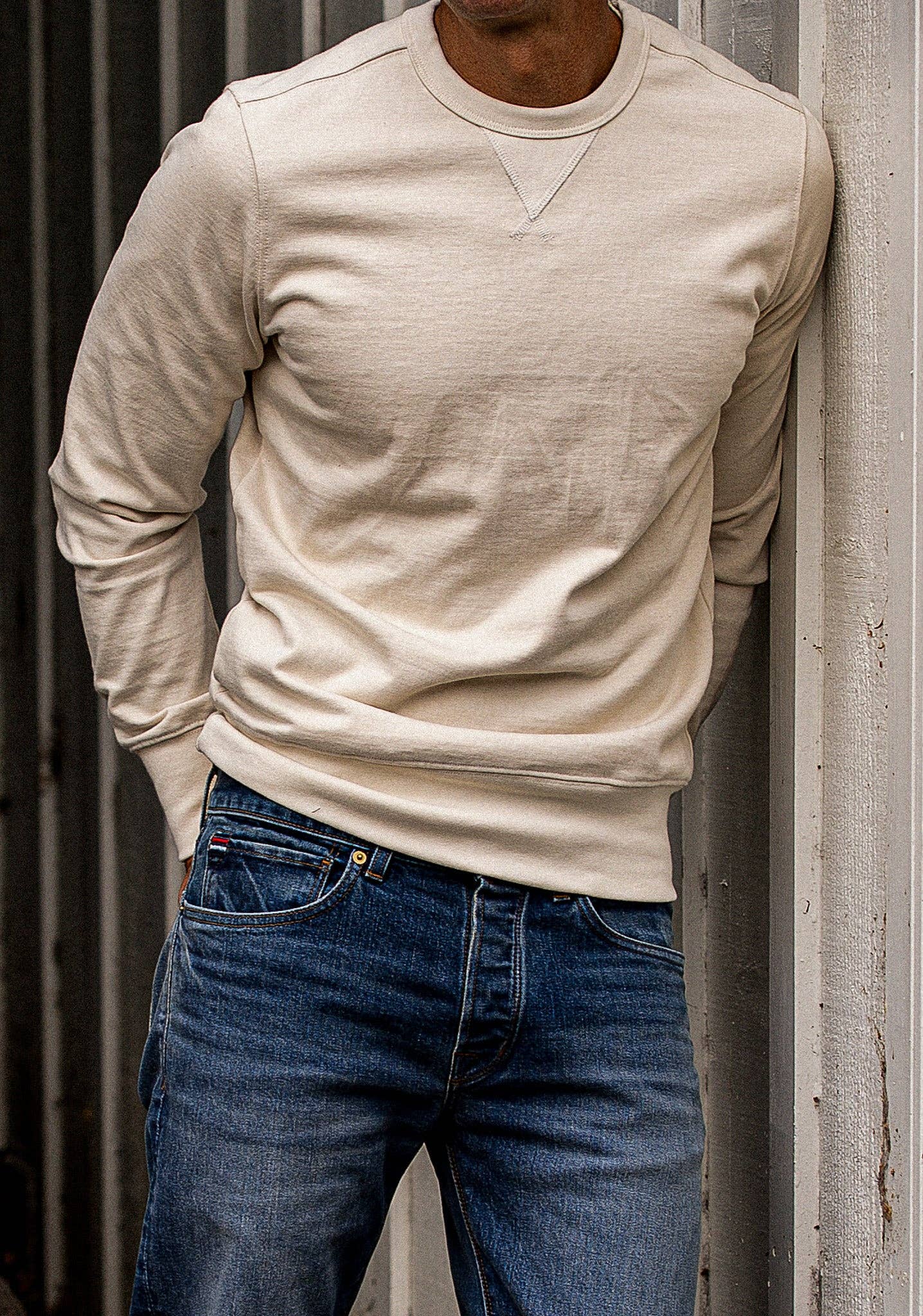 Natural Stinson Pullover | 12oz Rugby Jersey 100% cotton for wholesale on Faire5