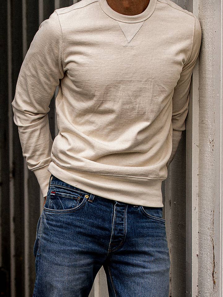 Natural Stinson Pullover | 12oz Rugby Jersey 100% cotton for wholesale on Faire5