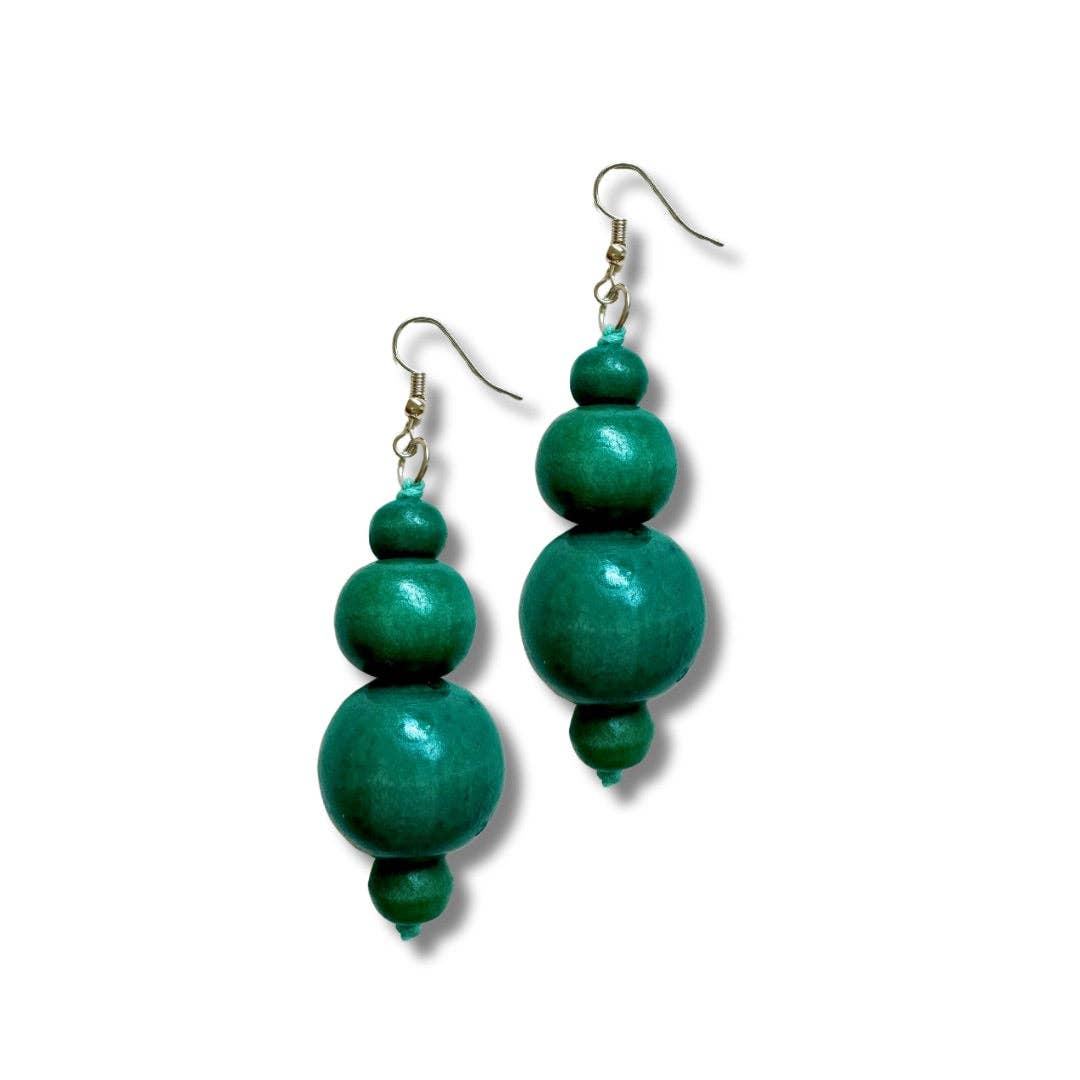 Bijondo - Vente Boucles d'oreilles pendantes - Boucles d'oreilles en bois Bonnie6