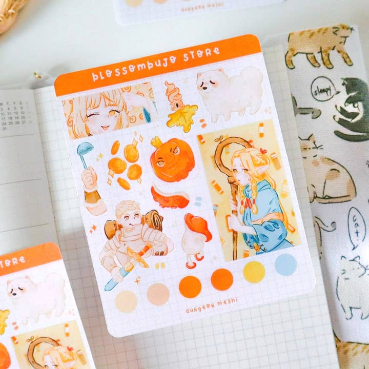 Stickersheet - Dungeon Meshi for wholesale by BlossomBujo Store