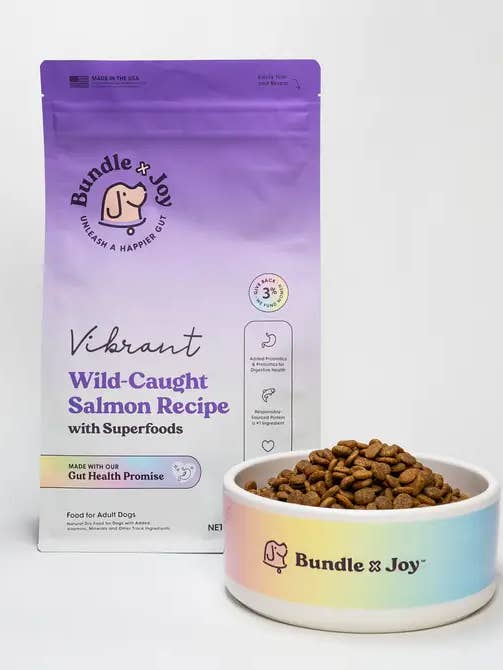 Vibrant Wild-Caught Salmon Dog Food (Poultry-Free) 12lb for wholesale by Bundle x Joy