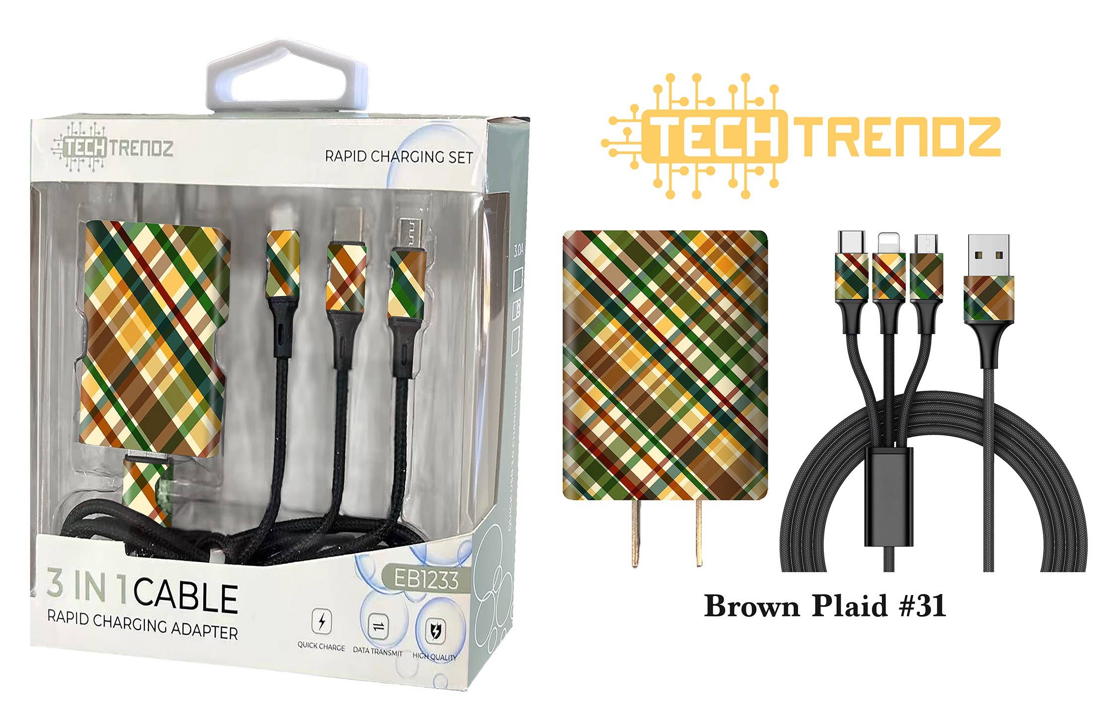 Tech Trendz – wholesale Charging cable – Quick Charging All In One Set18