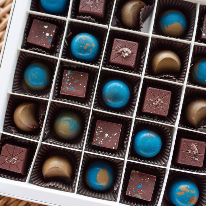 16 Piece Vegan Chocolate Box for wholesale by Dallmann Confections Inc