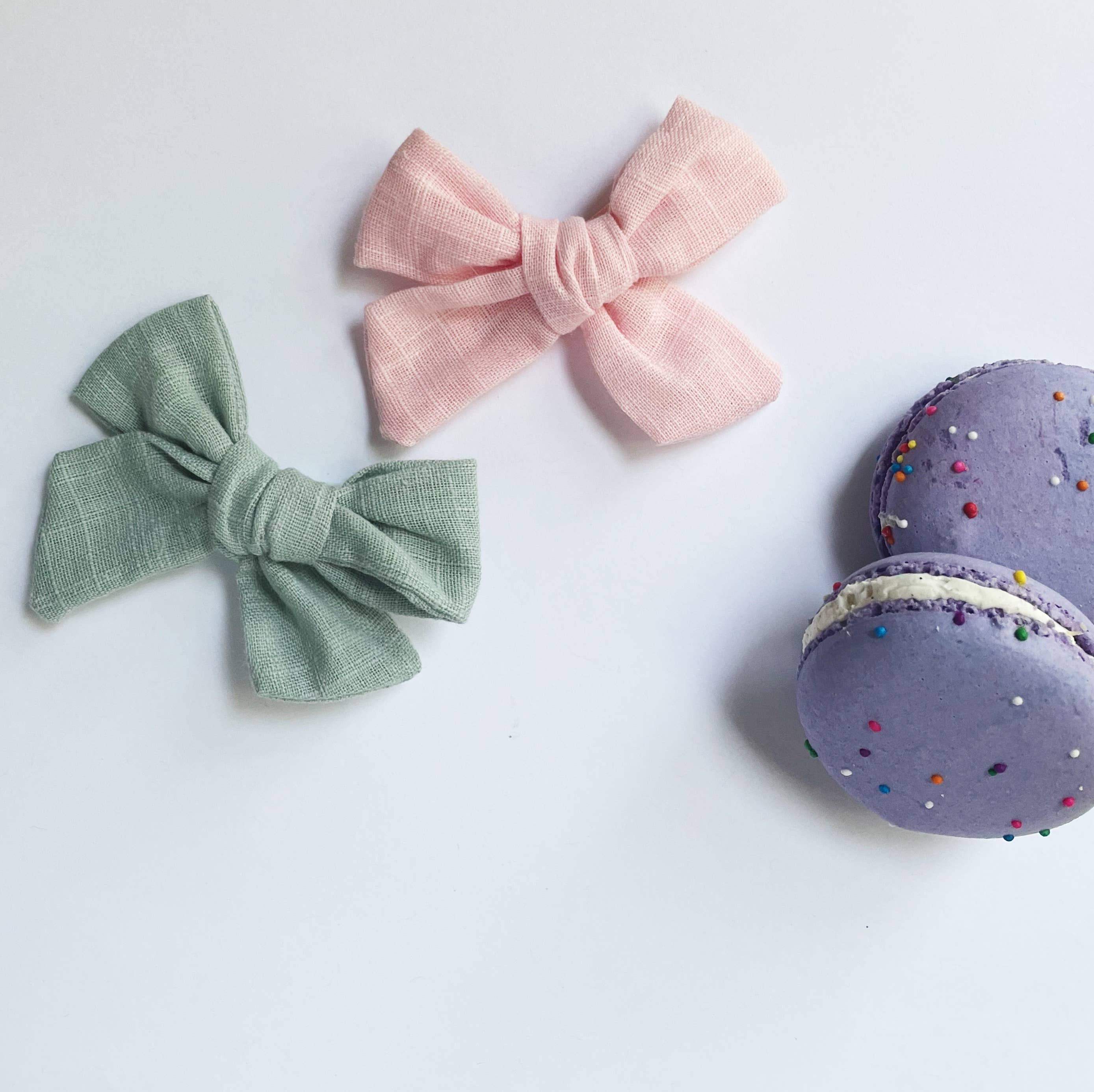 Wild Juniper - Vente Nœud pour cheveux – enfant - Nœud pour petite fille - Pince à nœud en chambray6