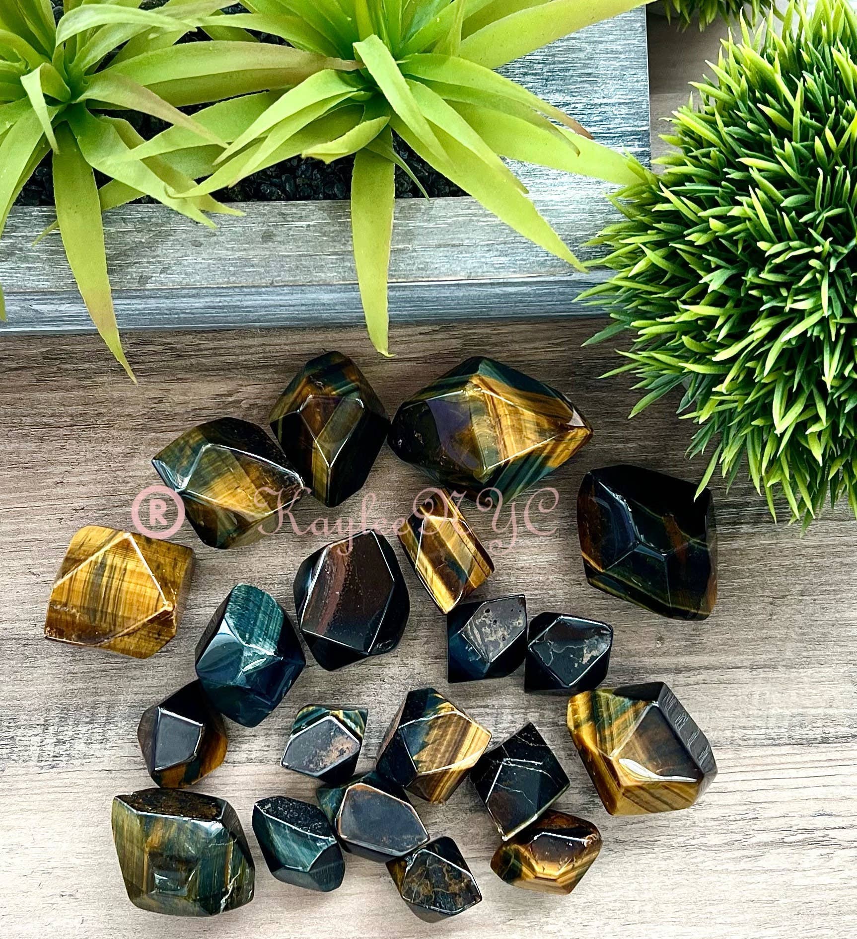 KayleeNYC - Wholesale Spiritual Stone/Crystal - Natural Tiger Eye Crystal, Polished Freeform for Healing1