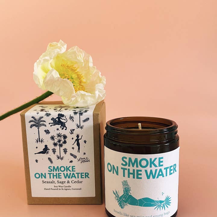 Røg på vandet - Midi 180ml Vegansk Soy Wax Candle for engroshandel hos Les Boujies