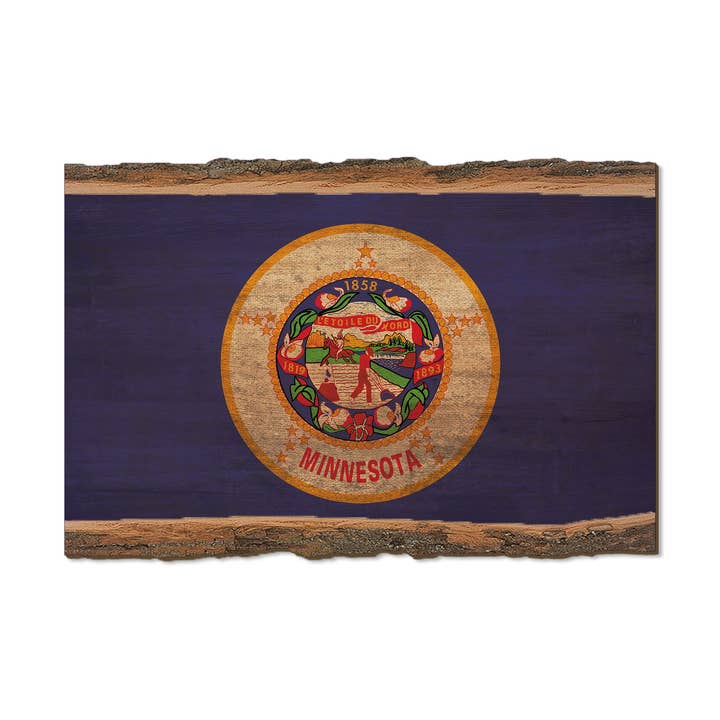 Minnesota State Flag - Live Edge for wholesale by DaydreamHQ