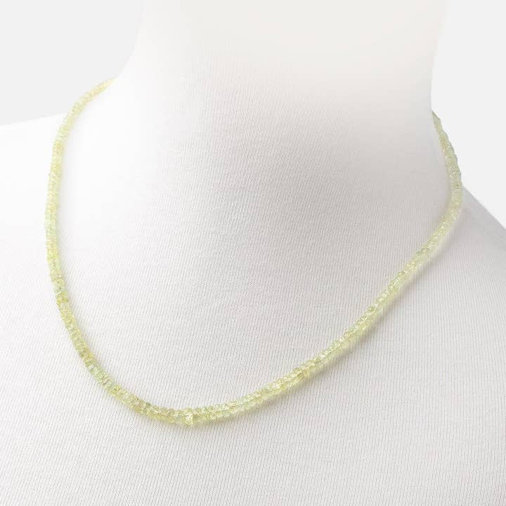 Krysoberyl facetterade Rondelle halsband med en 14kt guld lås AAA för wholesale av Beads of Cambay