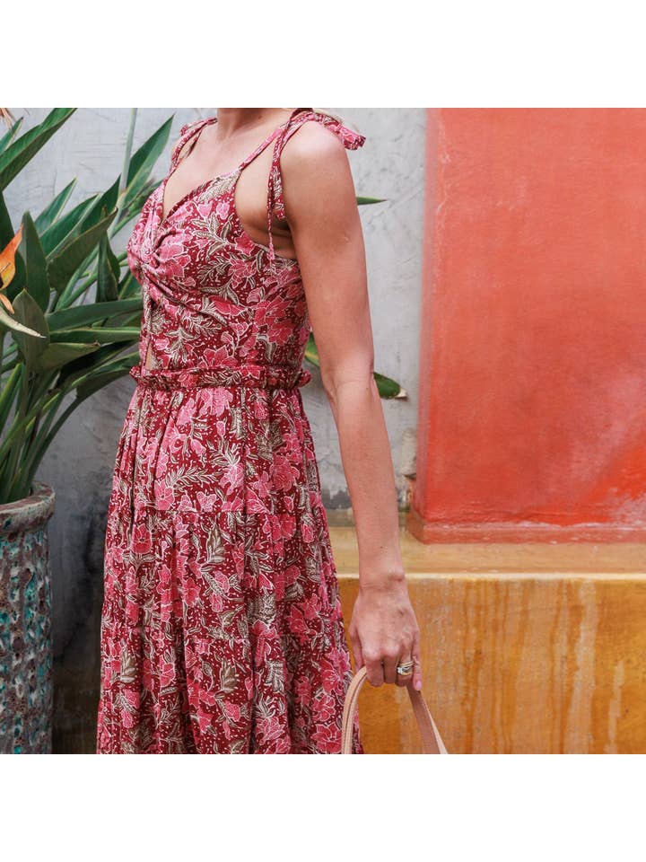 Arifah Studio – wholesale Dress – Women's – Indah Dress - Batik Red3