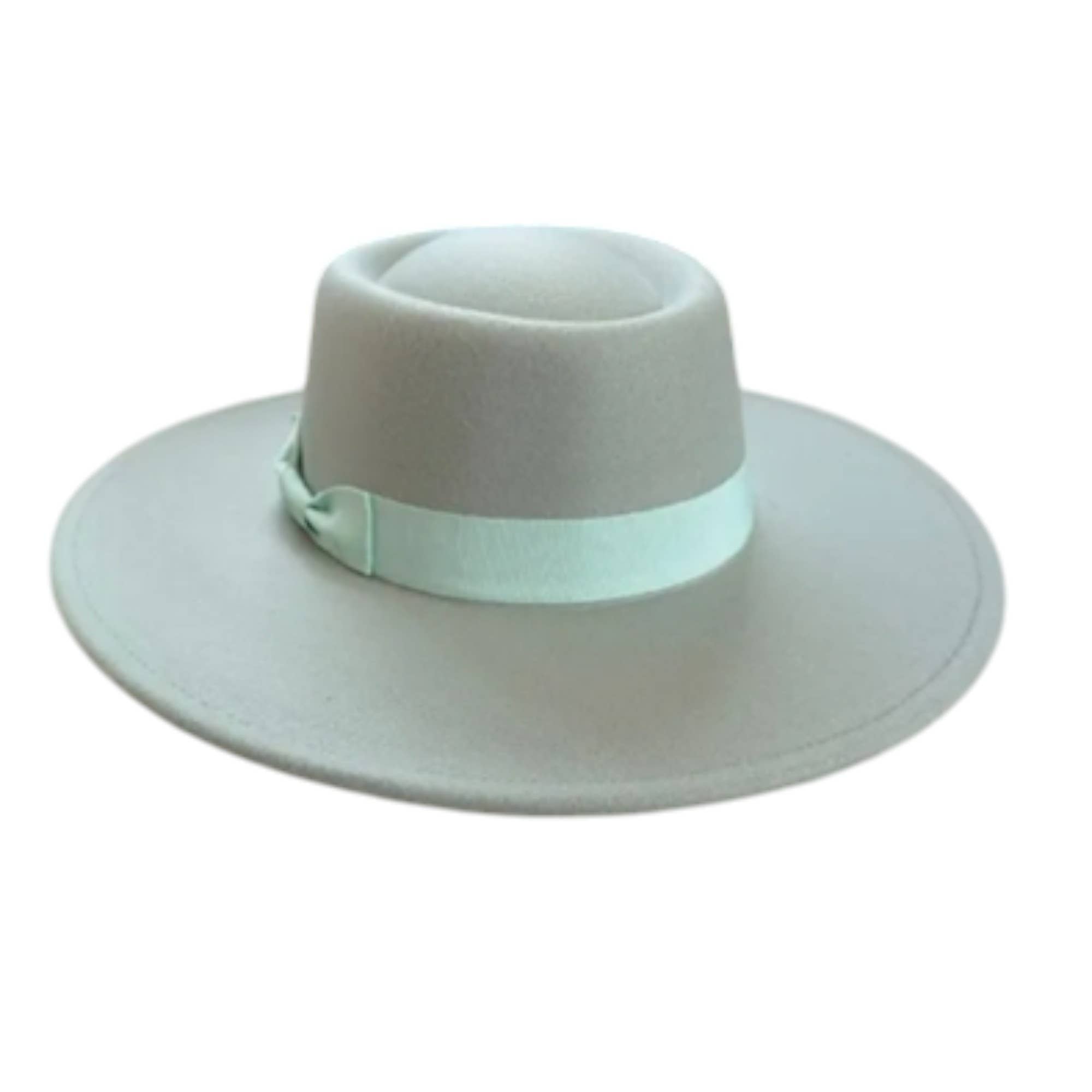 Portia Hat - Wholesale Boater Hat - Unisex -  Vegan Felt Boater Hat with Ribbon – Chic & Timeless!4