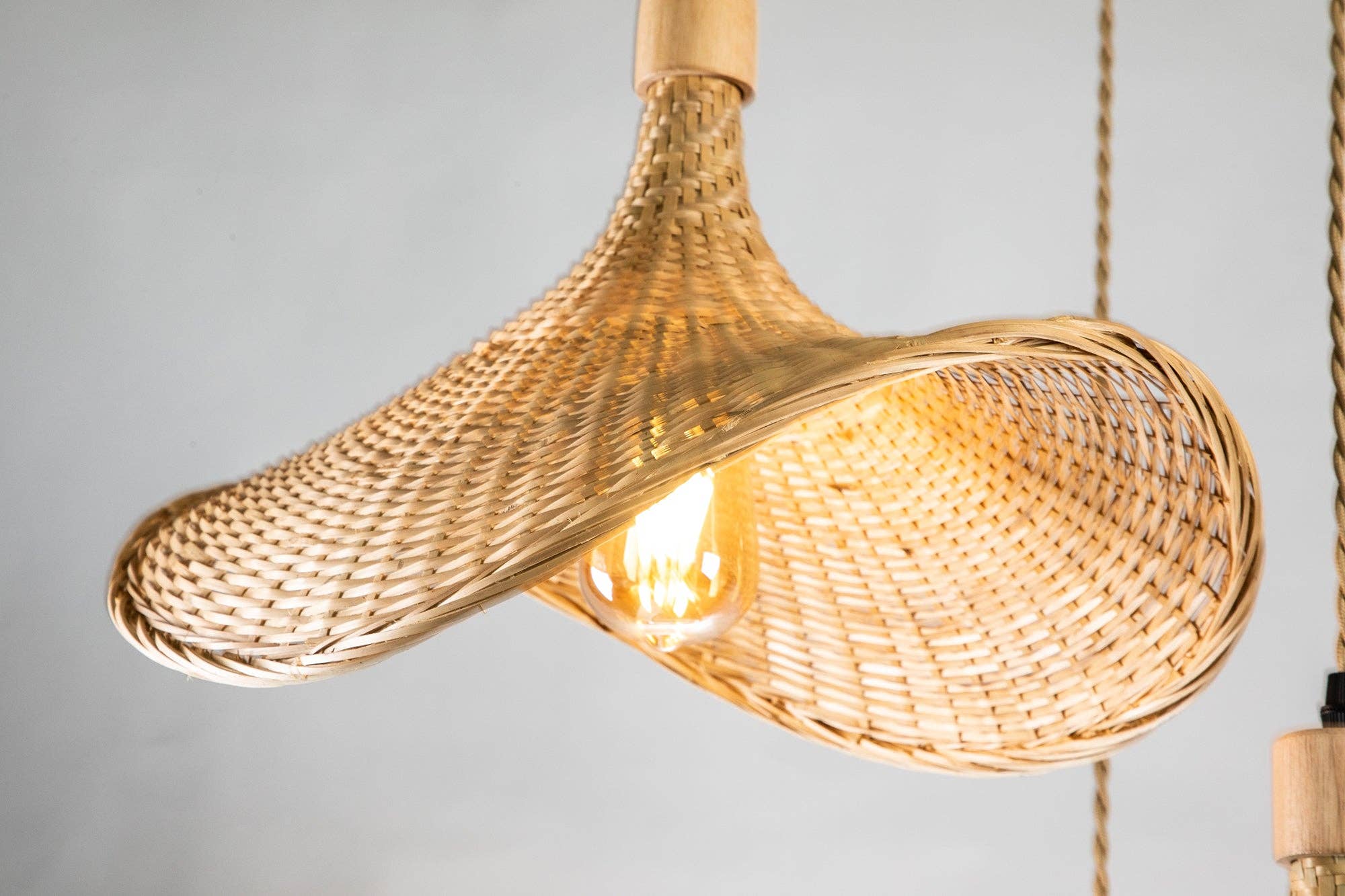 ELE Light & Decor - Wholesale Chandelier/Hanging Light - Three Lights Unique Rattan Pendant Light8