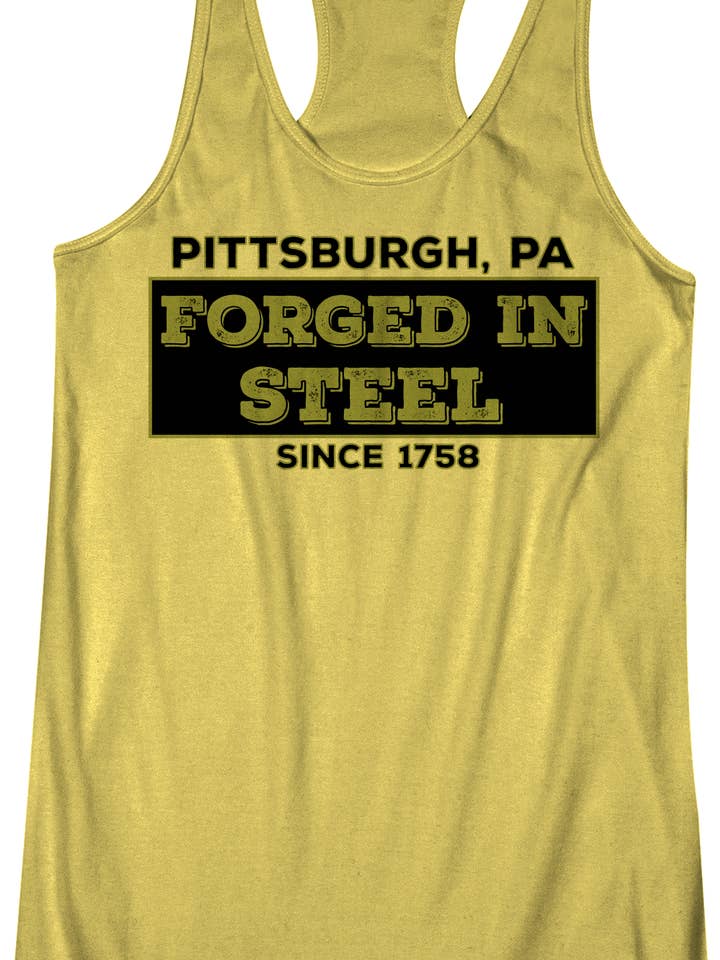 Forged in Steel - Women's Racerback Tank for wholesale by Brag Swag