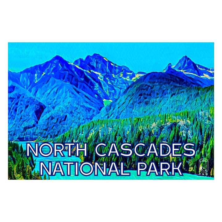 North Cascades National Park Sticker for wholesale by PNW Departure