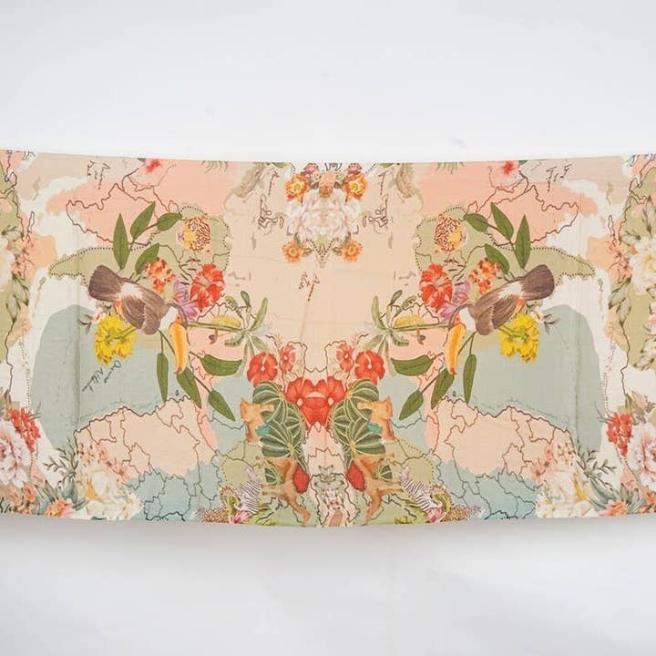 Boho-Eclectica - Wholesale Scarf – Women's - Silk Modal Scarf, Shawl - Peach1