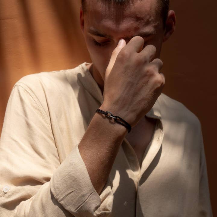 Made By Nami - Wholesale Woven/Braided Bracelet - Unity Armband - Black/Black3