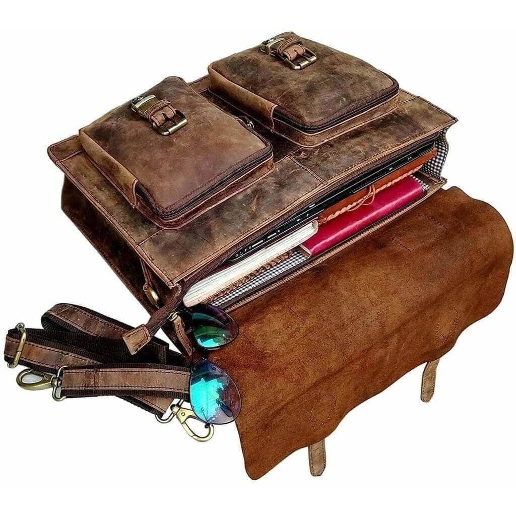 Classy Leather Bags - Wholesale Messenger Bag - Men's - The Buffalo Hunter5