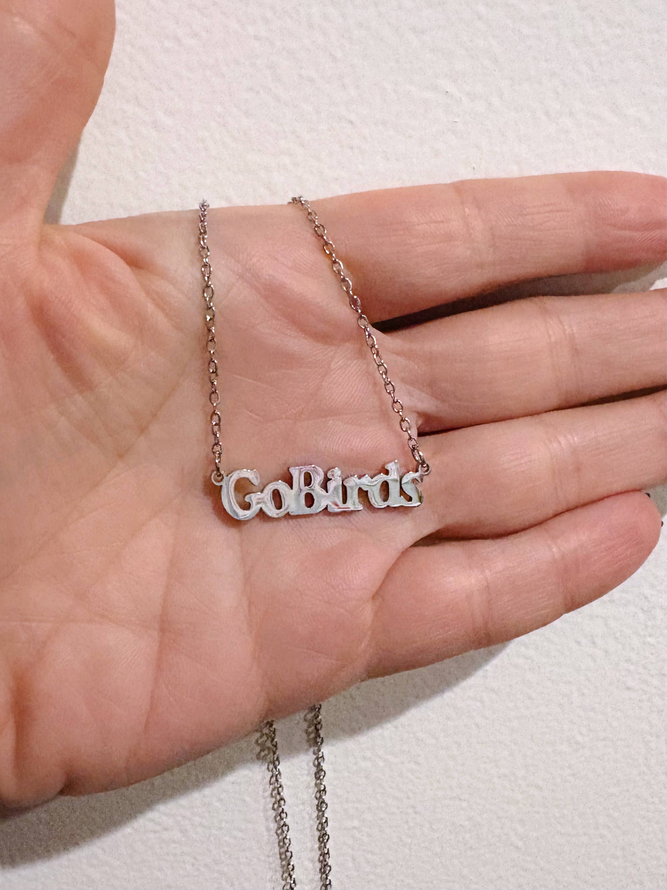 GeoMetricGem - Vendita all'ingrosso Collana con ciondolo/pendaglio - Collana con Ciondolo Go Birds ~ Oro o Argento5